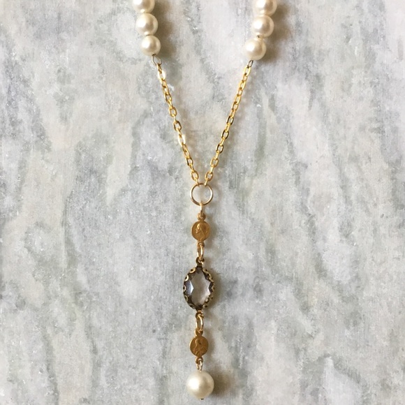Vintage Pearl Drop Necklace - Picture 3 of 4